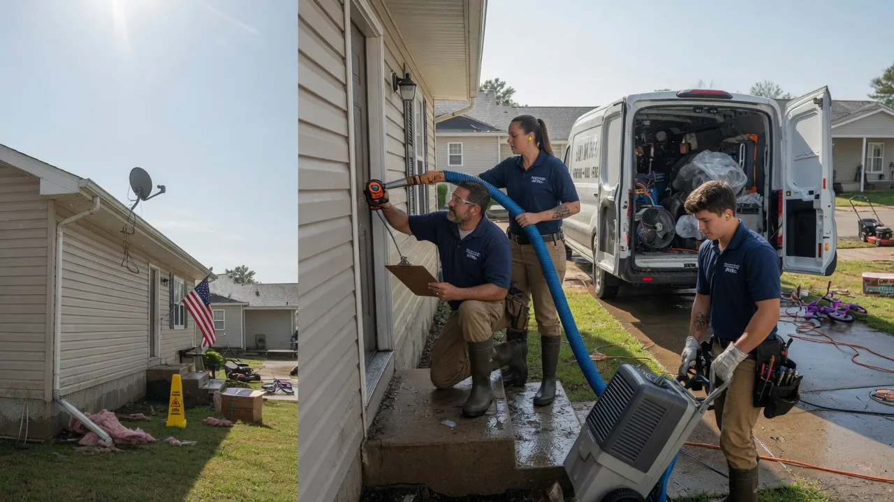 Ceiling Water Damage Restoration in Huntsville, OH near me